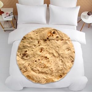 Realistic Tortilla designed blanket